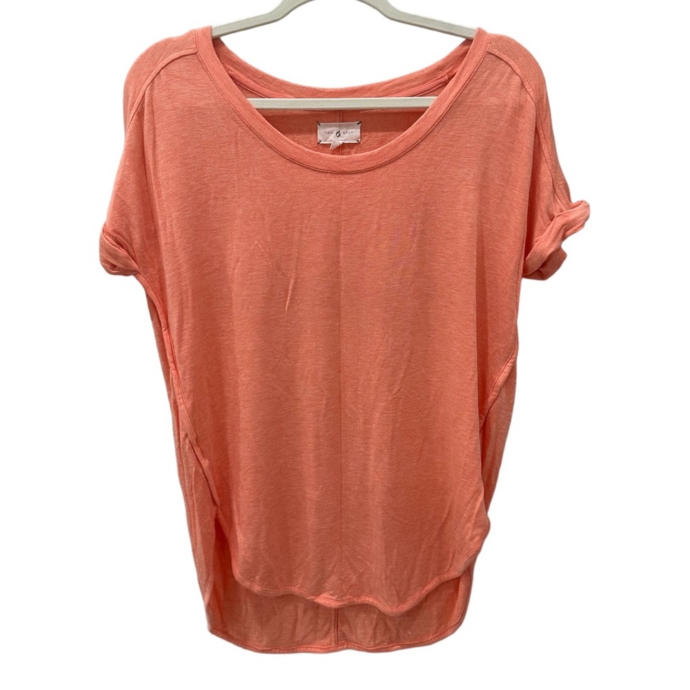 Lou & Grey Orange Short SleeveTop Soft Material SMALL